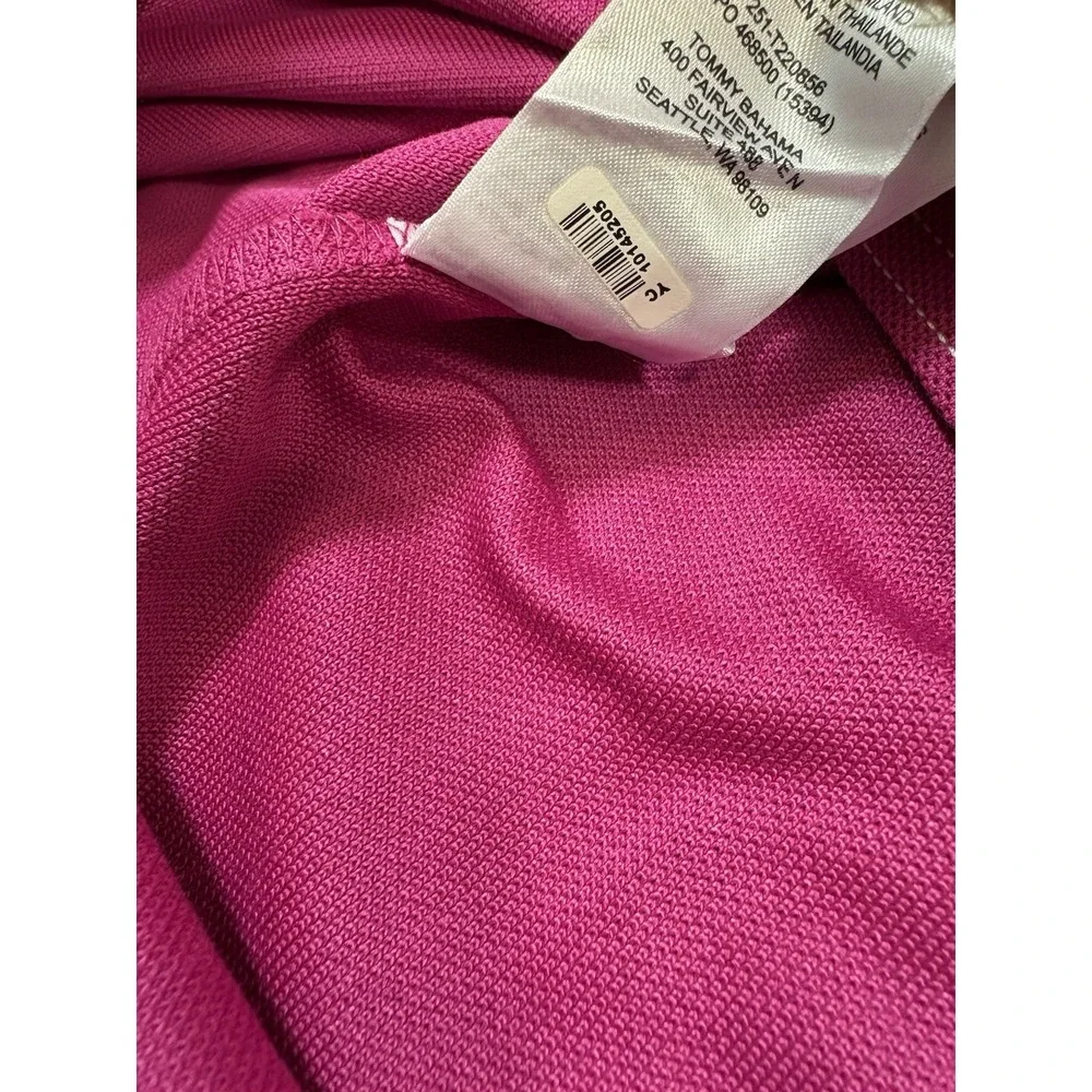 Tommy Bahama‎ Supima IslandZone Polo Shirt Mens XL Pink Blue Marlin Logo
